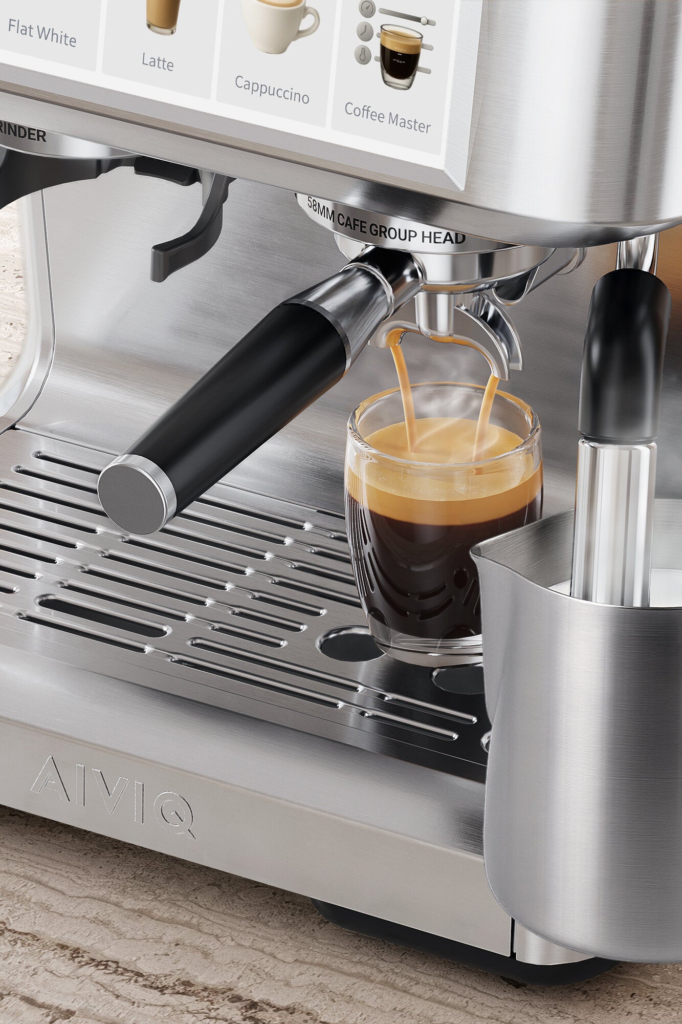 Aspire Expert espressomaskine - sølvfarvet